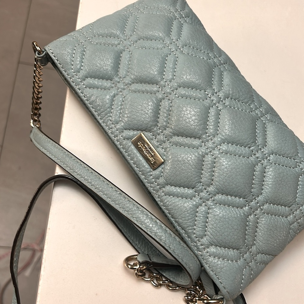 Kate Spade Quilted Blue Crossbody Bag